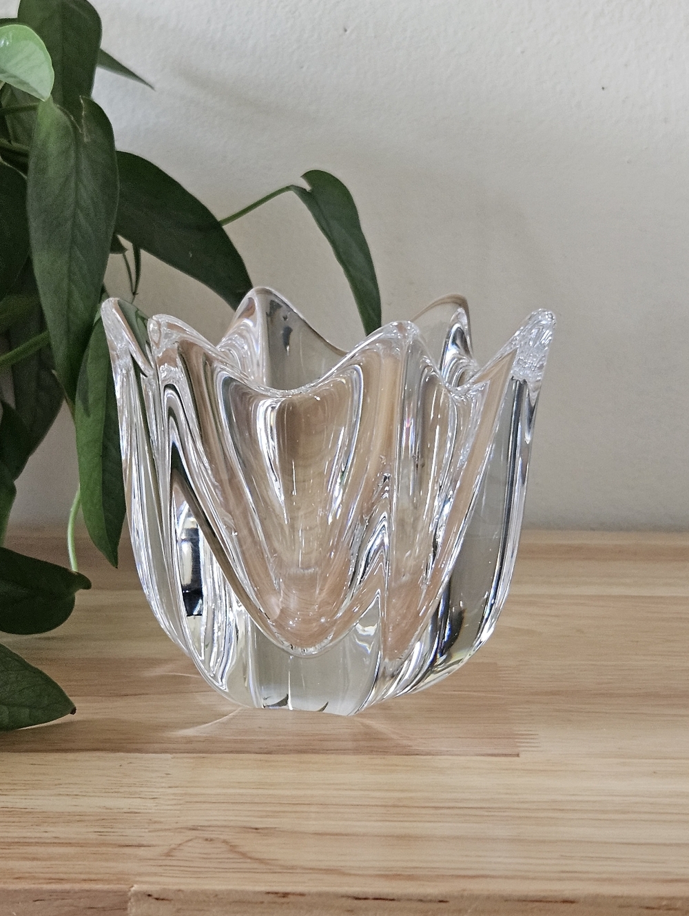 Vintage Orrefors Crystal Vase